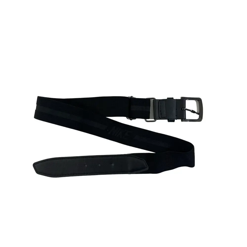 Nike Men's One Size Adjustable Baseball‎ Belt With White Swoosh Athletic Sporty